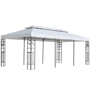 Ύφασμα για κιόσκι Λευκό 300 x 600 cm Πολυεστέρας