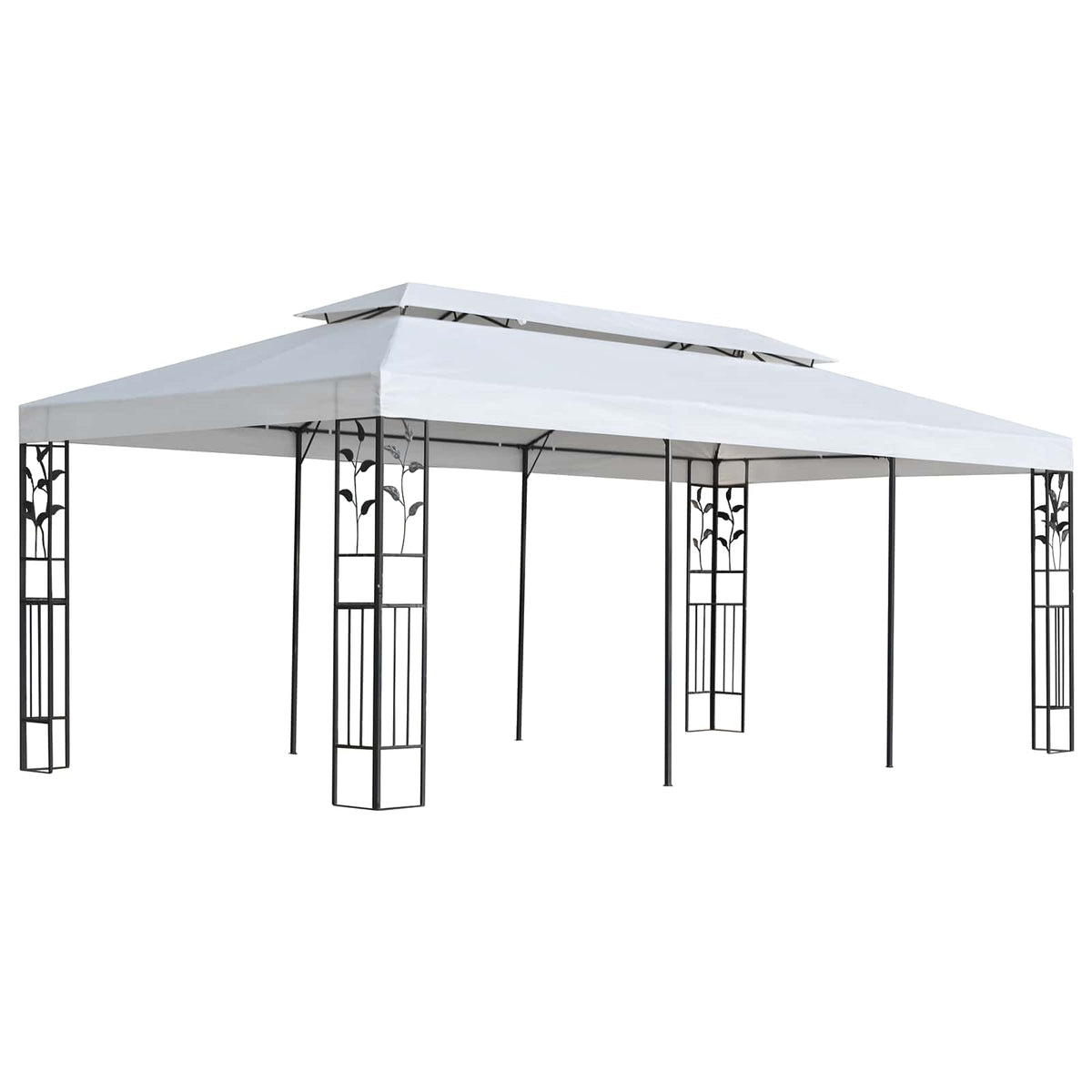 Ύφασμα για κιόσκι Λευκό 300 x 600 cm Πολυεστέρας