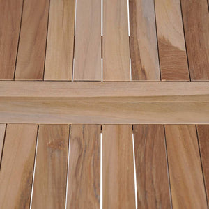 Τραπέζι Bistro Πτυσσόμενο 60 x 60 x 65 εκ. από Μασίφ Ξύλο Teak
