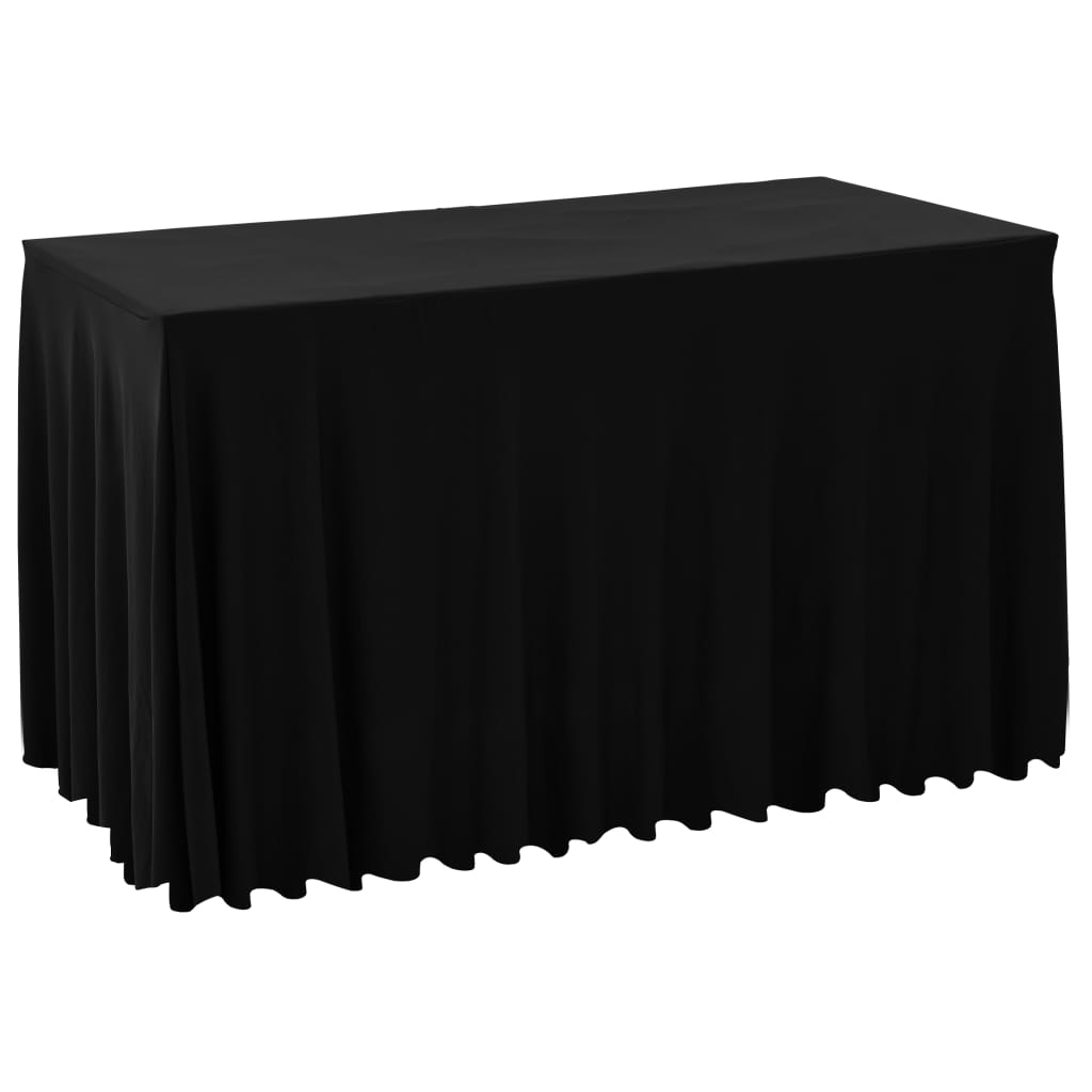 Καλύμματα / Φούστες Τραπεζιού 2 τεμ. Μαύρα 120 x 60,5 x 74 εκ.