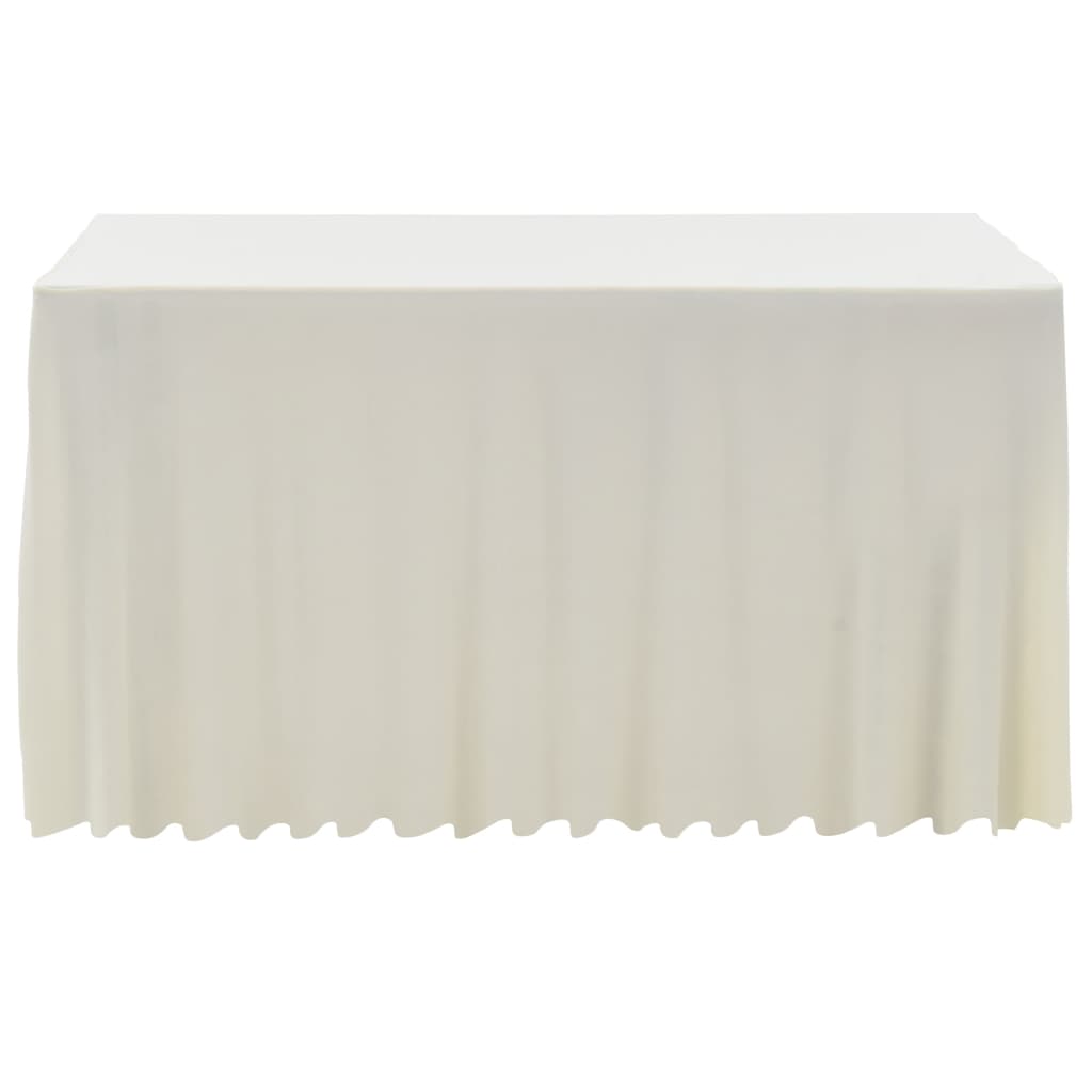 Καλύμματα / Φούστες Τραπεζιού 2 τεμ. Κρεμ 120 x 60,5 x 74 εκ.