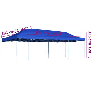Τέντα Εκδηλώσεων Πτυσσόμενη Pop-Up Μπλε 3 x 9 μ. - Pakobazaar