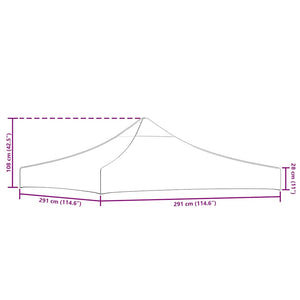 Κάλυμμα Τέντας Εκδηλώσεων Κρεμ 3 x 3 μ.