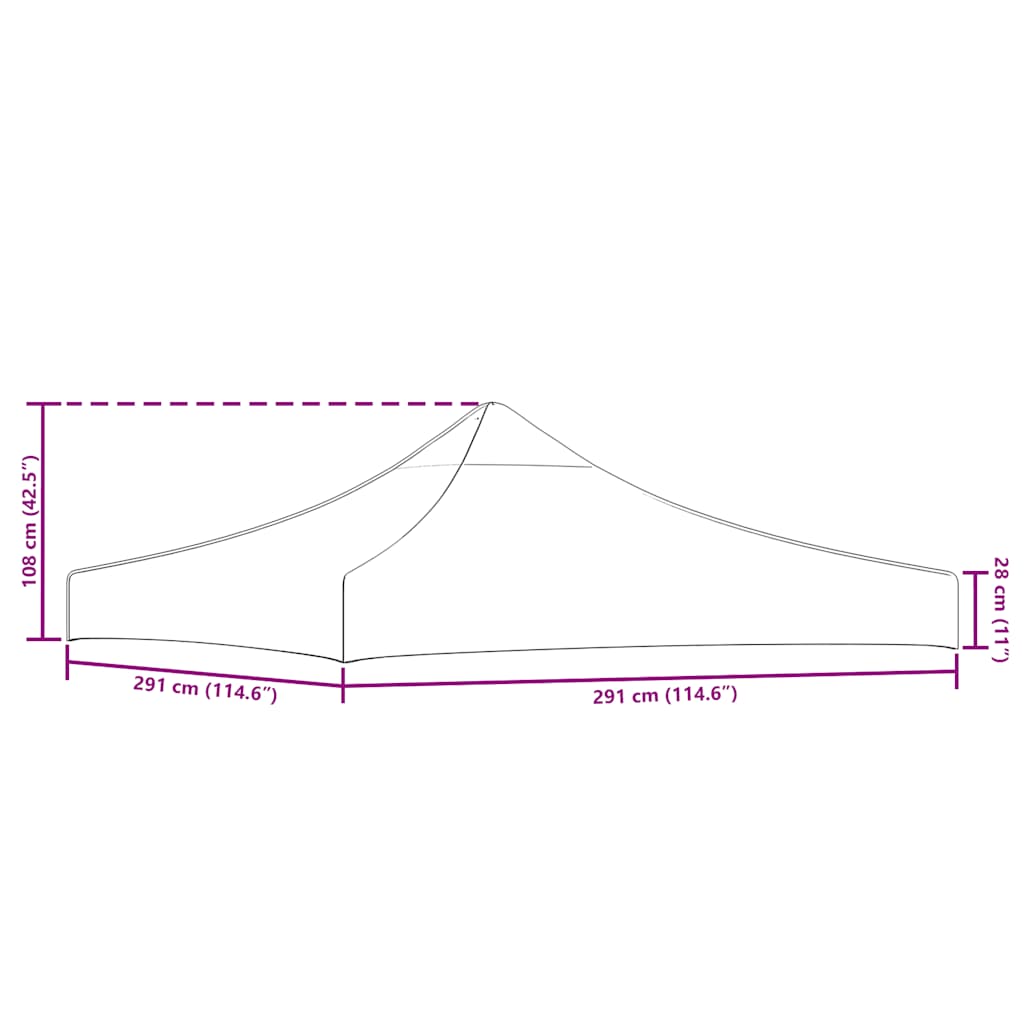 Κάλυμμα Τέντας Εκδηλώσεων Μπλε 3 x 3 μ.