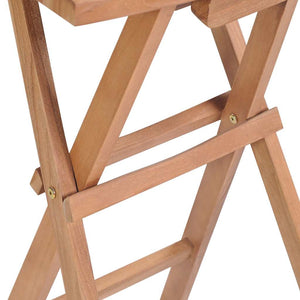 Σκαμπό Μπαρ Πτυσσόμενα 2 τεμ. από Μασίφ Ξύλο Teak - Pakobazaar
