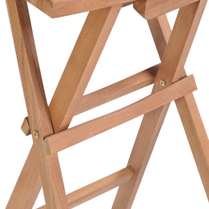 Σκαμπό Μπαρ Πτυσσόμενα 4 τεμ. από Μασίφ Ξύλο Teak