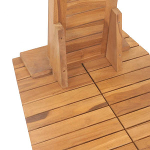 Ντουζιέρα Κήπου 70 x 75 x 204 εκ. από Μασίφ Ξύλο Teak - Pakobazaar
