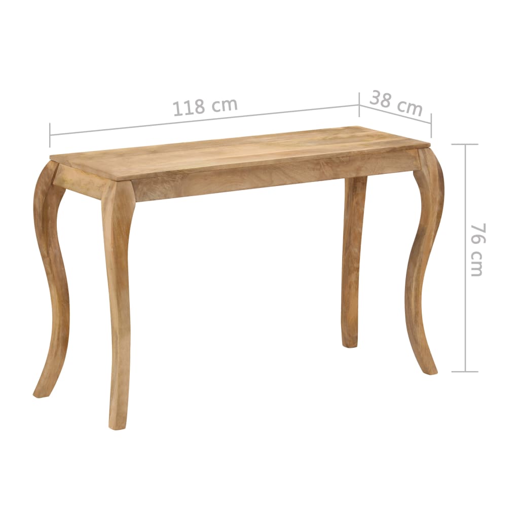 Τραπέζι Κονσόλα 118 x 38 x 76 εκ. από Μασίφ Ξύλο Μάνγκο