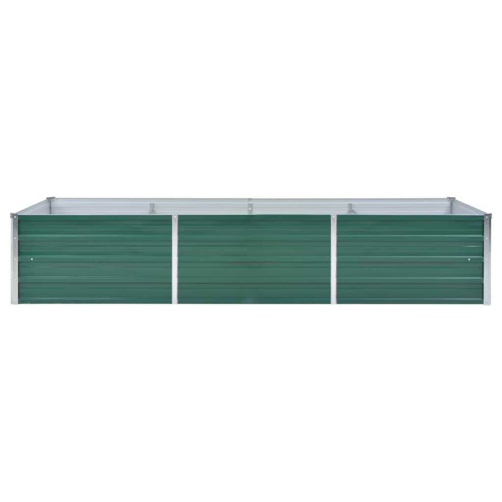 Ζαρντινιέρα Υπερυψωμένη Γκρι 240x80x45 εκ. Γαλβανισμ. Χάλυβας - Pakobazaar