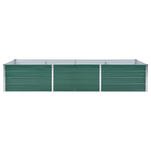 Ζαρντινιέρα Υπερυψωμένη Γκρι 240x80x45 εκ. Γαλβανισμ. Χάλυβας - Pakobazaar