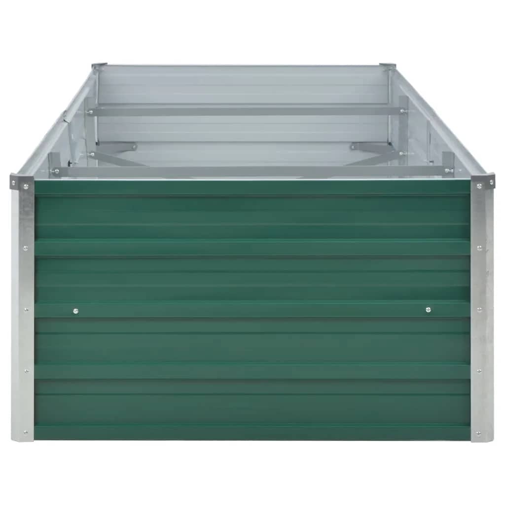 Ζαρντινιέρα Υπερυψωμένη Γκρι 240x80x45 εκ. Γαλβανισμ. Χάλυβας - Pakobazaar