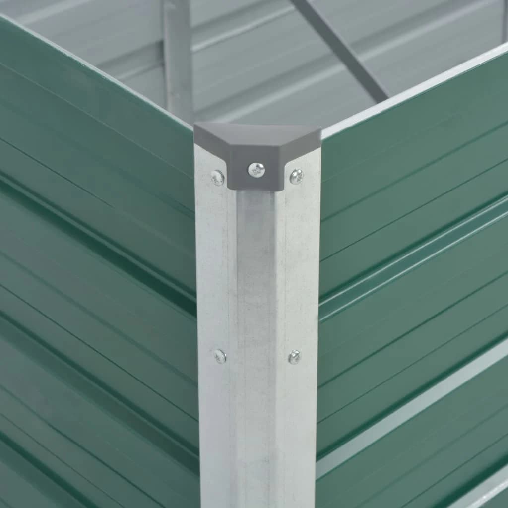 Ζαρντινιέρα Υπερυψωμένη Γκρι 240x80x45 εκ. Γαλβανισμ. Χάλυβας - Pakobazaar