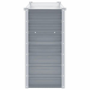 Ζαρντινιέρα Υπερυψωμένη Γκρι 160x40x77 εκ. Γαλβανισμ. Χάλυβας