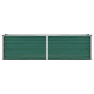 Ζαρντινιέρα Υπερυψωμένη Πράσινη 160x40x45 εκ. Γαλβαν. Χάλυβας