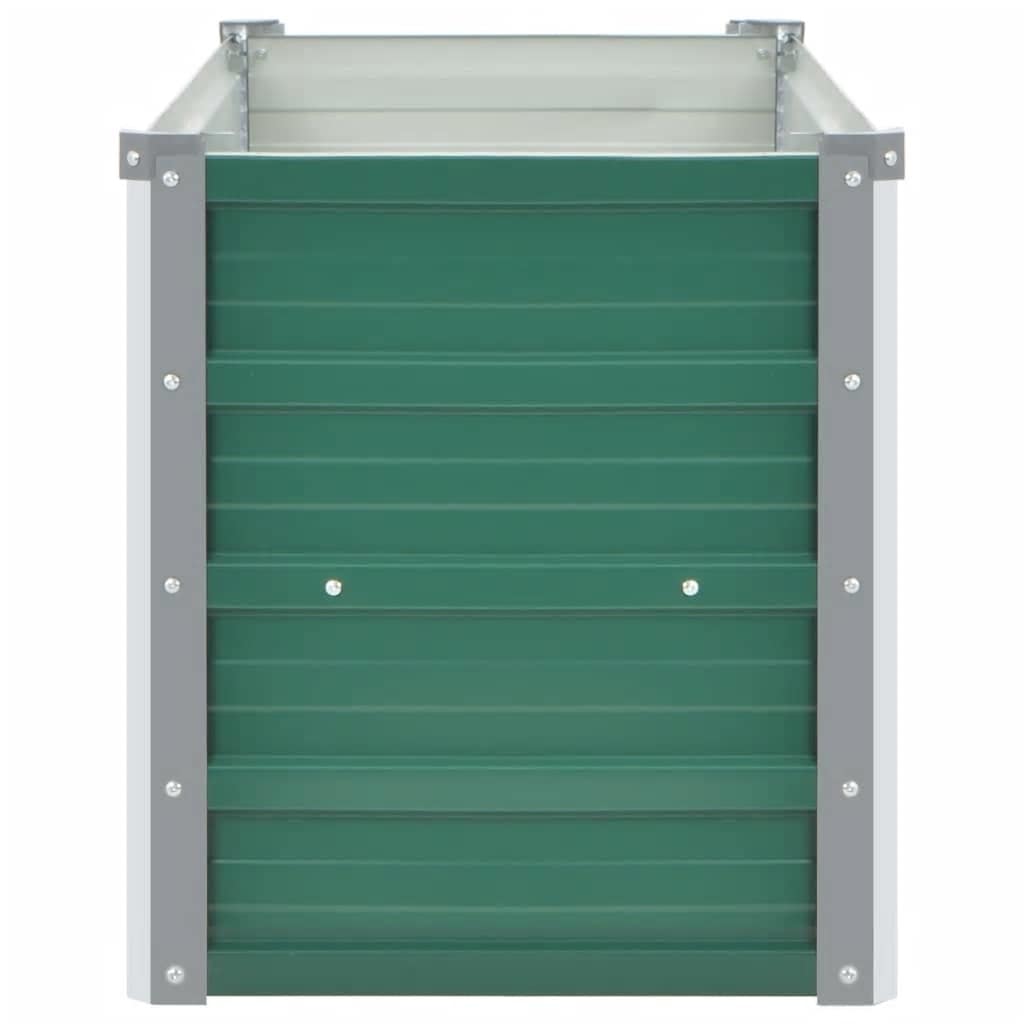 Ζαρντινιέρα Υπερυψωμένη Πράσινη 160x40x45 εκ. Γαλβαν. Χάλυβας