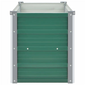 Ζαρντινιέρα Υπερυψωμένη Πράσινη 160x40x45 εκ. Γαλβαν. Χάλυβας