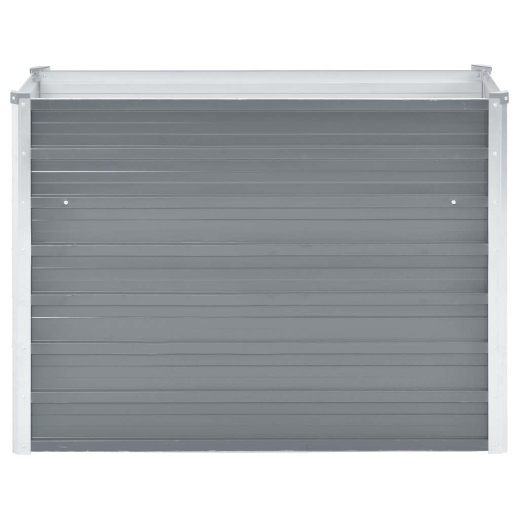 Ζαρντινιέρα Υπερυψωμένη Γκρι 100x40x77 εκ. Γαλβανισμ. Χάλυβας - Pakobazaar