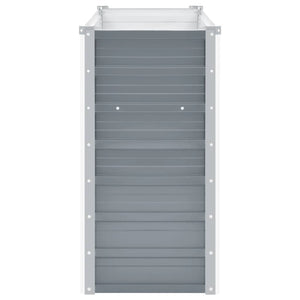 Ζαρντινιέρα Υπερυψωμένη Γκρι 100x40x77 εκ. Γαλβανισμ. Χάλυβας - Pakobazaar