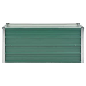 Ζαρντινιέρα Υπερυψωμένη Πράσινη 100x40x45 εκ. Γαλβαν. Χάλυβας - Pakobazaar