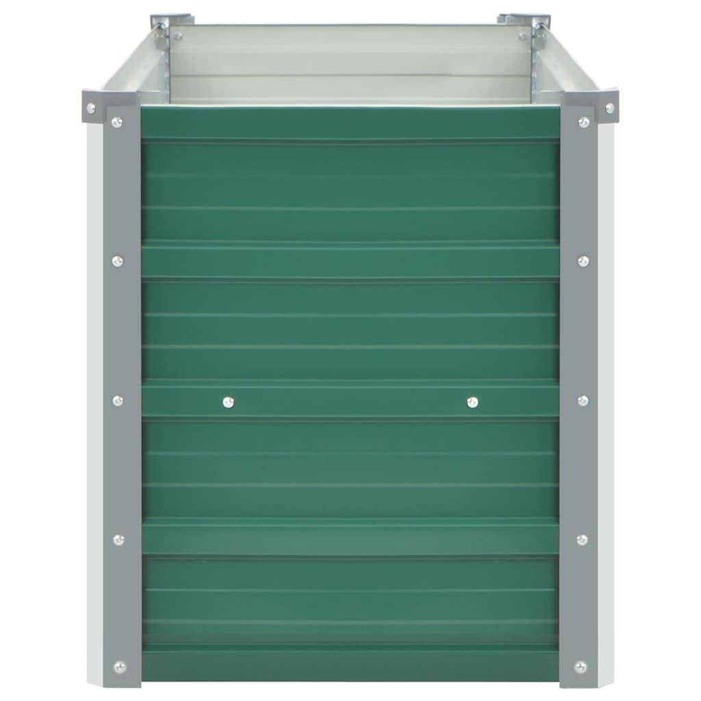 Ζαρντινιέρα Υπερυψωμένη Πράσινη 100x40x45 εκ. Γαλβαν. Χάλυβας - Pakobazaar