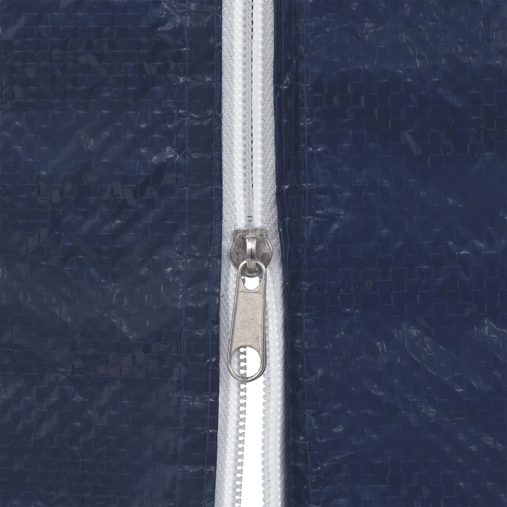 Τοιχώματα Τέντας Εκδηλώσεων 2 τεμ. Μπλε από PE με Φερμουάρ - Pakobazaar