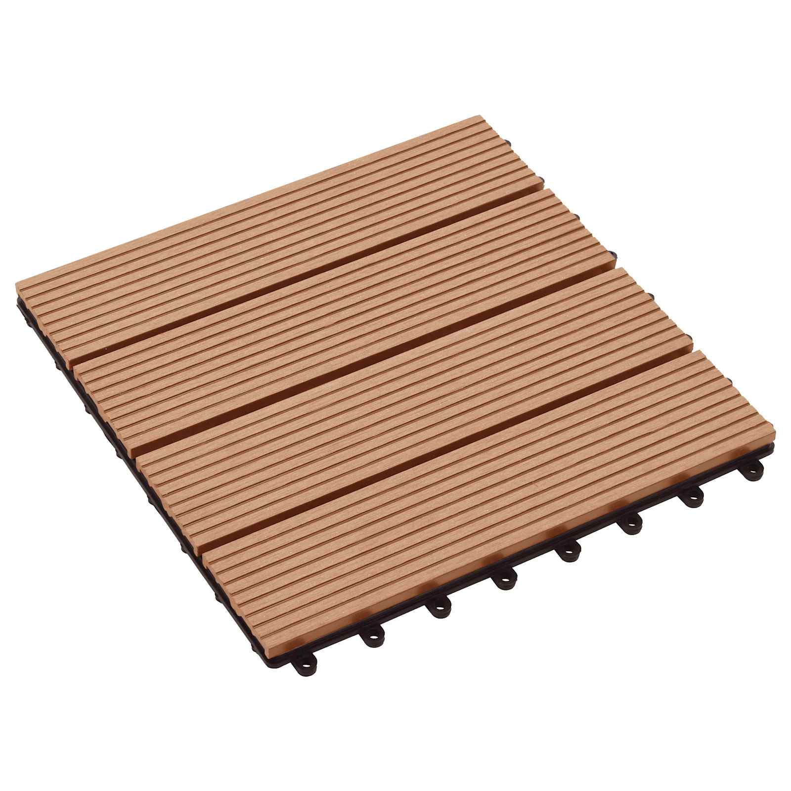 Πλάκα Κατασκευής 11 pcs Ξύλο teak 30 x 30 cm WPC - Pakobazaar