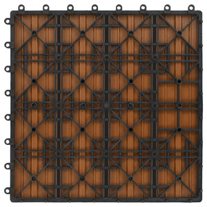 Πλάκα Κατασκευής 11 pcs Ξύλο teak 30 x 30 cm WPC - Pakobazaar