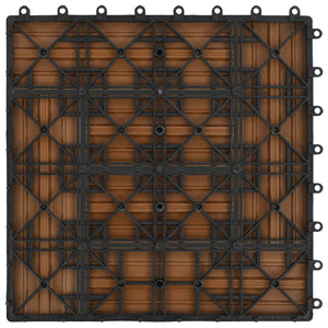 Πλάκα Κατασκευής 11 pcs Ξύλο teak 30 x 30 cm WPC - Pakobazaar