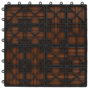Πλάκα Κατασκευής 11 pcs Καφέ 30 x 30 cm WPC - Pakobazaar