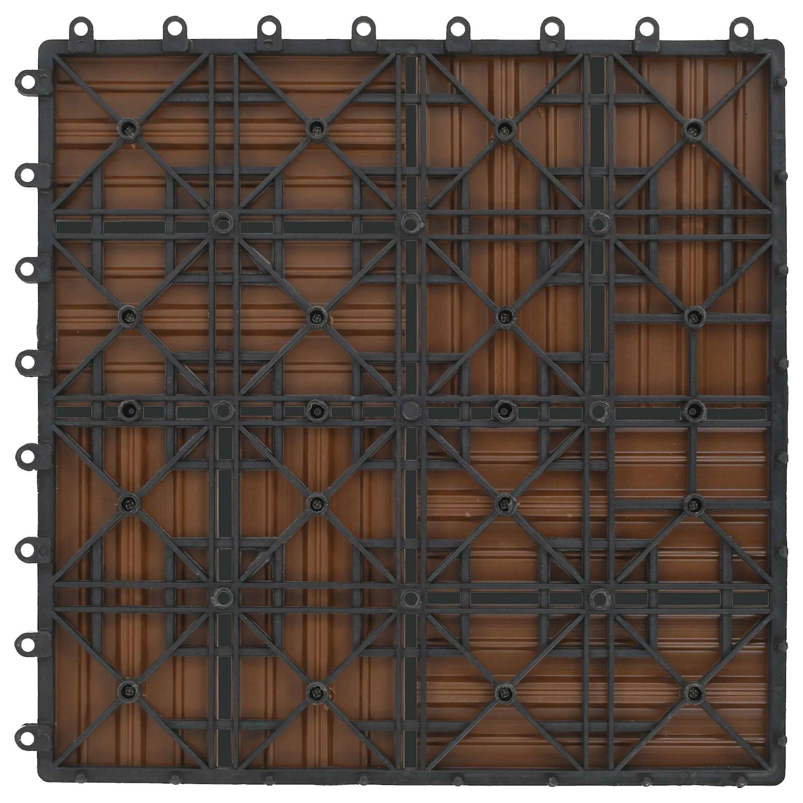 Πλάκα Κατασκευής 11 pcs Ξύλο teak 30 x 30 cm WPC - Pakobazaar