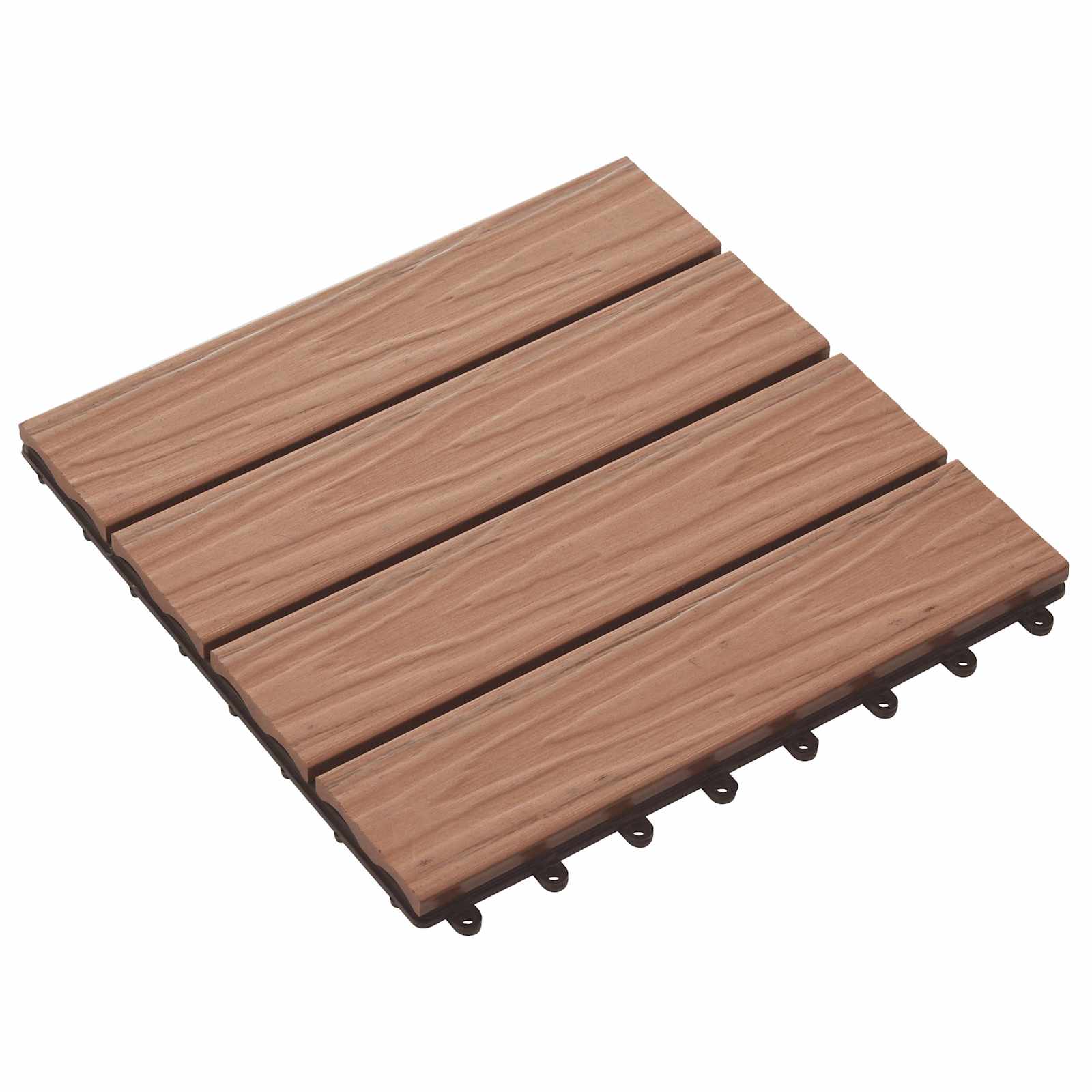 Πλάκα Κατασκευής 3D Σχεδίαση 11 pcs Ανοιχτό καφέ 30 x 30 cm WPC - Pakobazaar