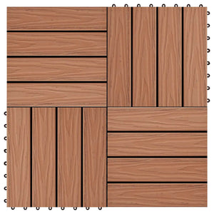 Πλάκα Κατασκευής 3D Σχεδίαση 11 pcs Ανοιχτό καφέ 30 x 30 cm WPC - Pakobazaar