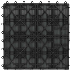 Πλάκα Κατασκευής 3D Σχεδίαση 11 pcs Μαύρο 30 x 30 cm WPC - Pakobazaar