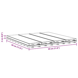 Πλάκα Κατασκευής 3D Σχεδίαση 11 pcs Μαύρο 30 x 30 cm WPC - Pakobazaar