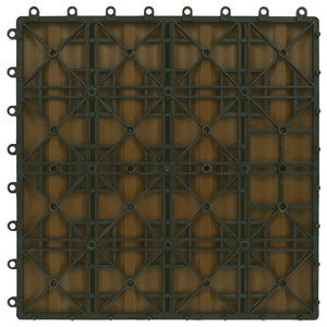 Πλάκα Κατασκευής 3D Σχεδίαση 11 pcs Ξύλο teak 30 x 30 cm WPC - Pakobazaar