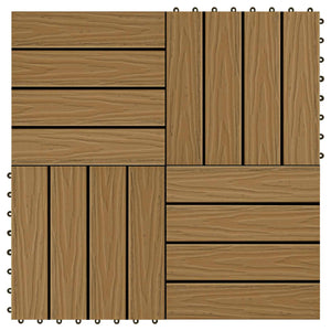 Πλάκα Κατασκευής 3D Σχεδίαση 11 pcs Ξύλο teak 30 x 30 cm WPC - Pakobazaar