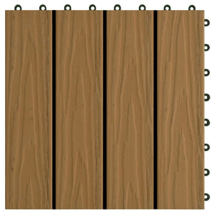 Πλάκα Κατασκευής 3D Σχεδίαση 11 pcs Ξύλο teak 30 x 30 cm WPC - Pakobazaar