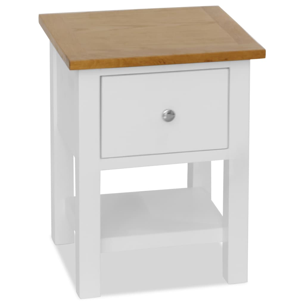 Κομοδίνο 36 x 30 x 47 εκ. από Μασίφ Ξύλο Δρυός - PAKOBAZAAR