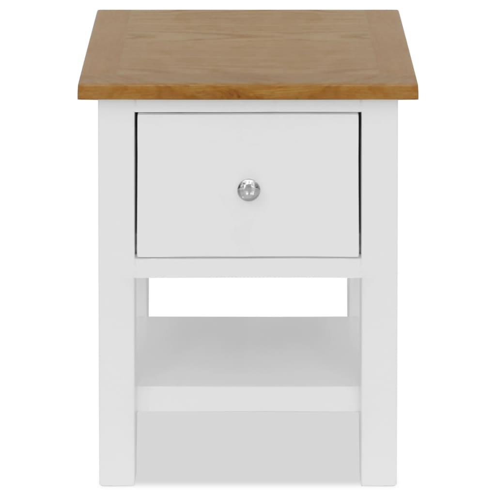 Κομοδίνο 36 x 30 x 47 εκ. από Μασίφ Ξύλο Δρυός - PAKOBAZAAR