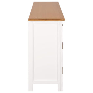 Μπουφές 110 x 33,5 x 70 εκ. από Μασίφ Ξύλο Δρυός - PAKOBAZAAR
