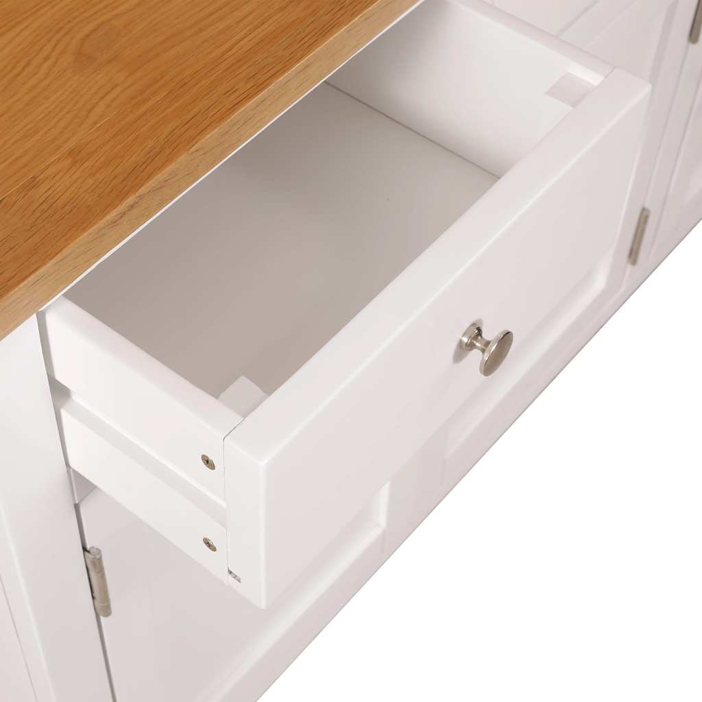 Μπουφές 110 x 33,5 x 70 εκ. από Μασίφ Ξύλο Δρυός - PAKOBAZAAR
