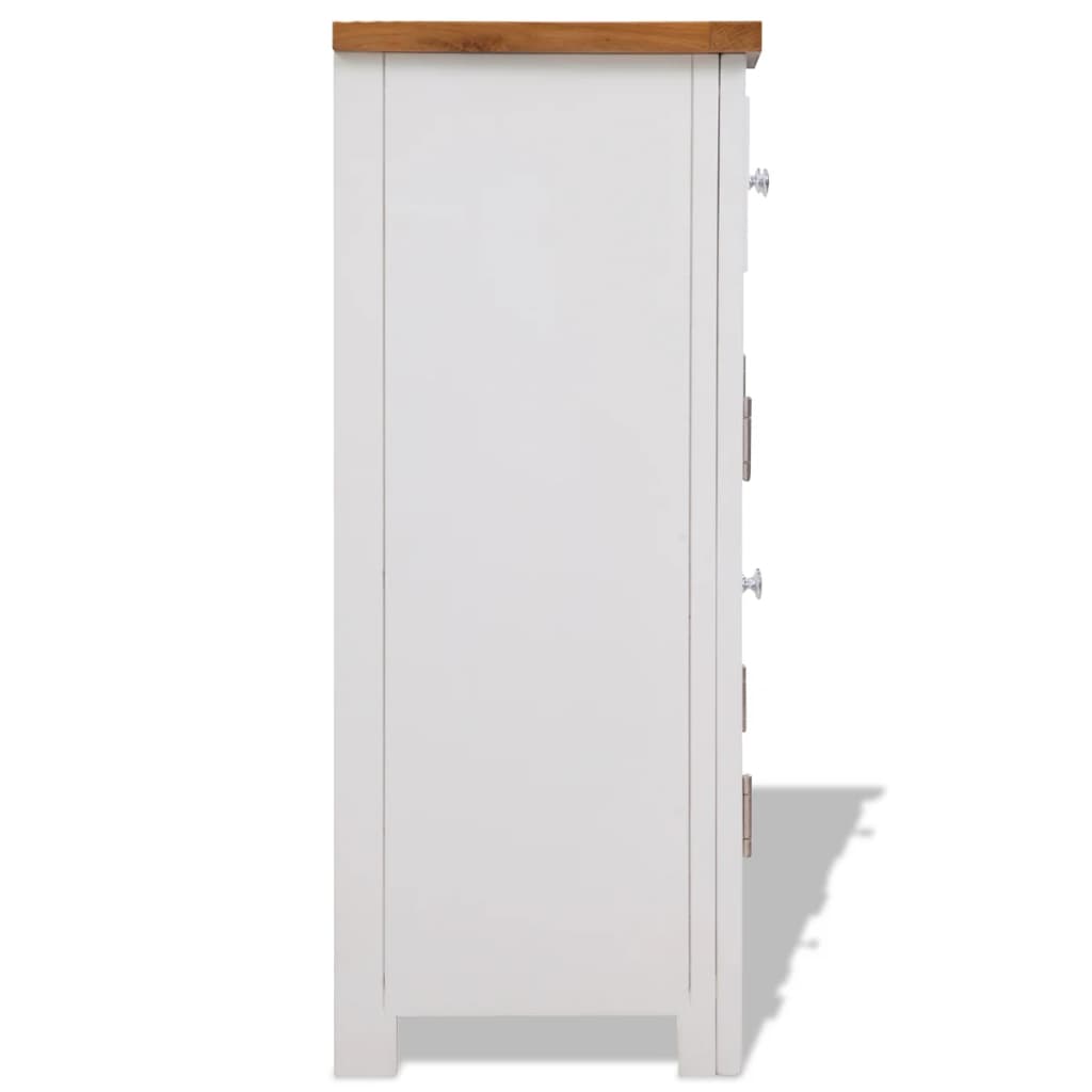 Ντουλάπι / Ψηλός Μπουφές 90 x 33,5 x 83 εκ. Μασίφ Ξύλο Δρυός - PAKOBAZAAR