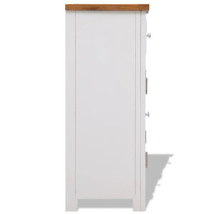 Ντουλάπι / Ψηλός Μπουφές 90 x 33,5 x 83 εκ. Μασίφ Ξύλο Δρυός - PAKOBAZAAR
