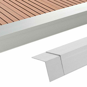 Γωνίες Deck 5 τεμ. Ασημί 170 εκ. από Αλουμίνιο
