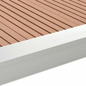 Γωνίες Deck 5 τεμ. Ασημί 170 εκ. από Αλουμίνιο