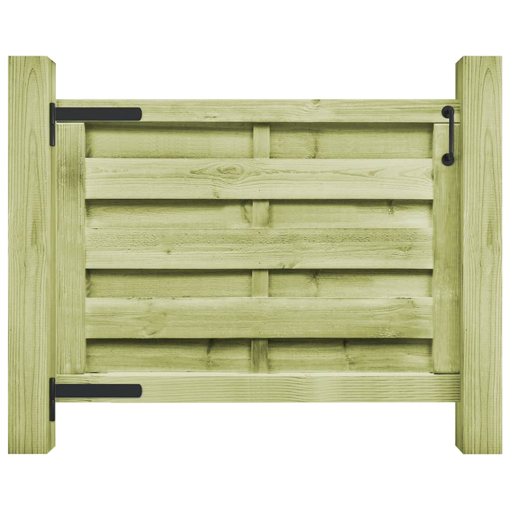 Πόρτα Φράχτη Πράσινη 100 x 75 εκ. Εμποτισμένο Ξύλο Πεύκου - Pakobazaar