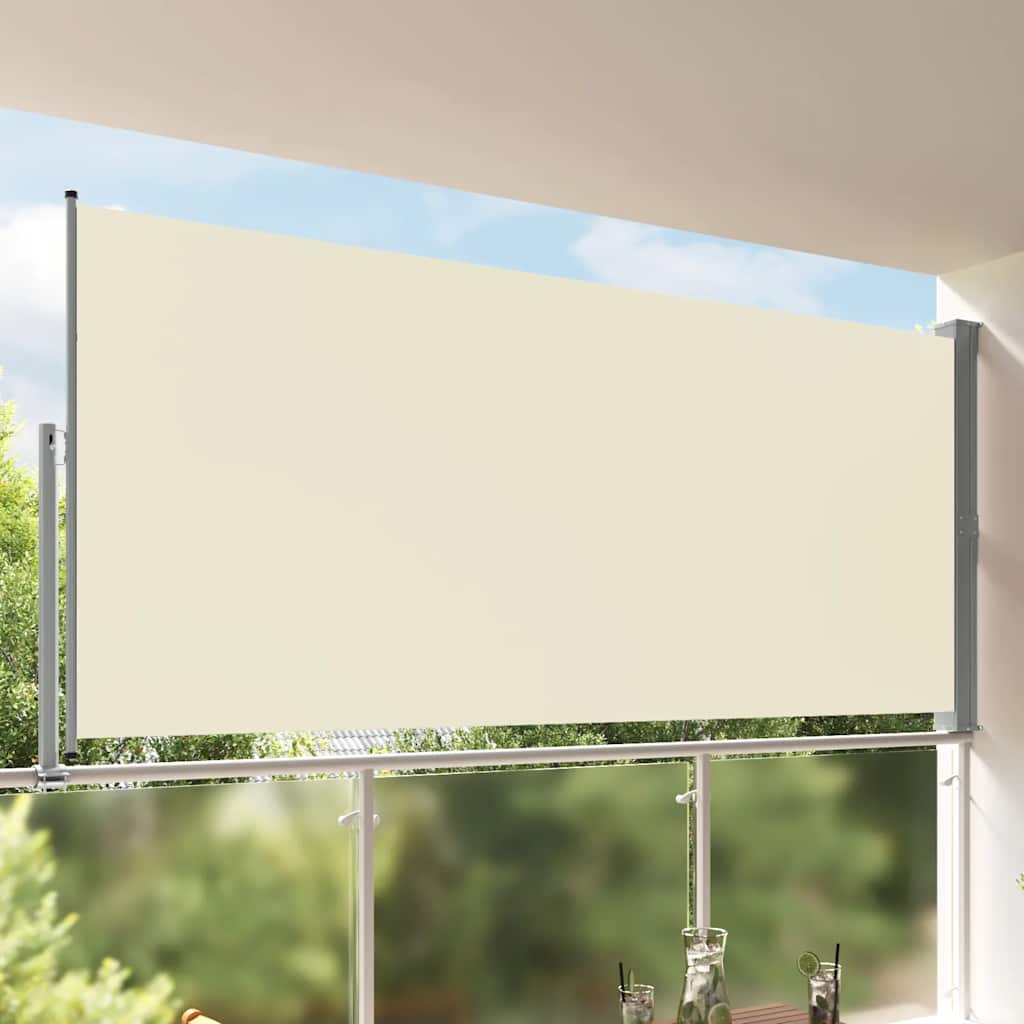 Σκίαστρο Πλαϊνό Συρόμενο Βεράντας Κρεμ 160 x 300 εκ. - Pakobazaar