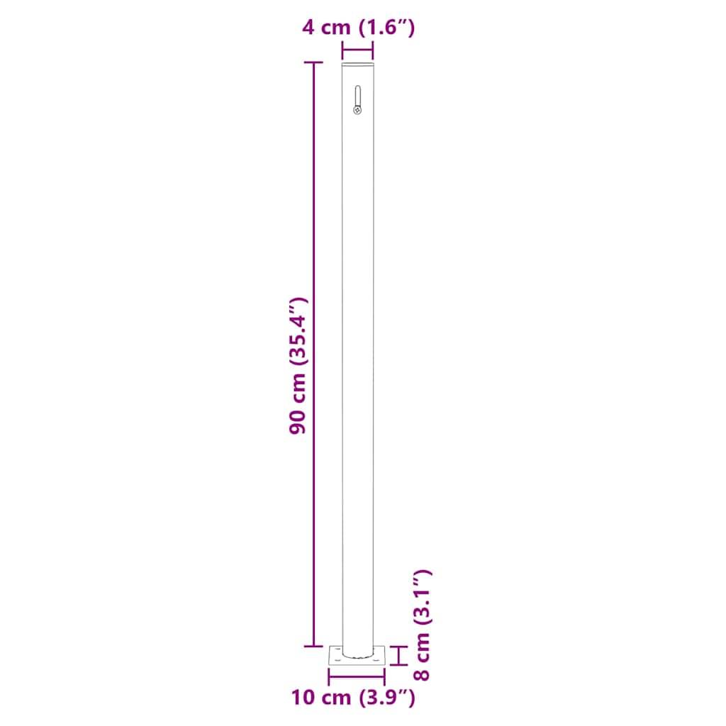 Σκίαστρο Πλαϊνό Συρόμενο Μαύρο 140 x 300 εκ. - Pakobazaar