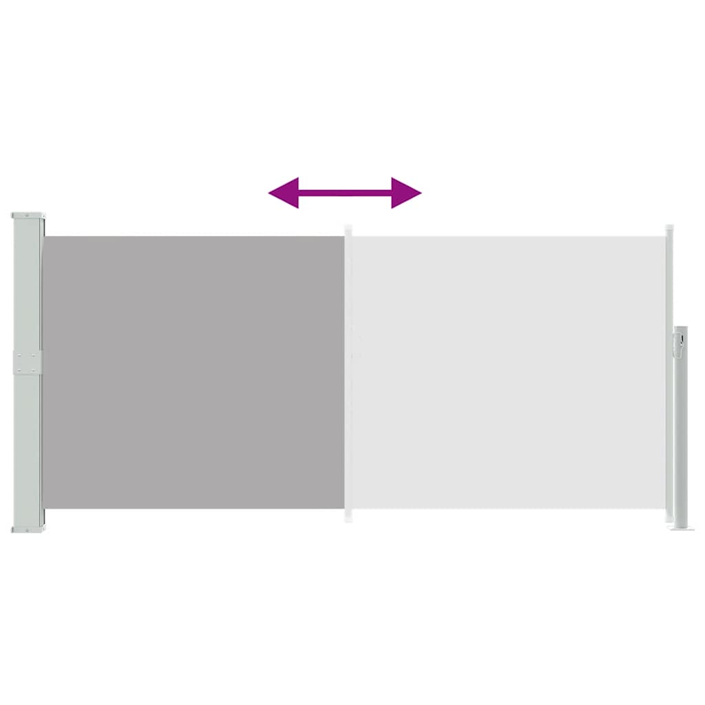 Σκίαστρο Πλαϊνό Συρόμενο Γκρι 140 x 300 εκ.