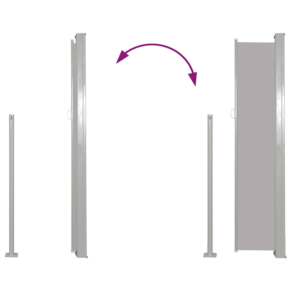 Σκίαστρο Πλαϊνό Συρόμενο Γκρι 120 x 300 εκ.